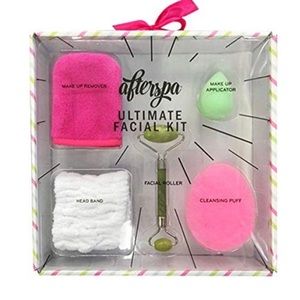 NEW AfterSpa Ultimate Facial Kit- Roller, MakeUp Remover, Puff, Sponge, Headband